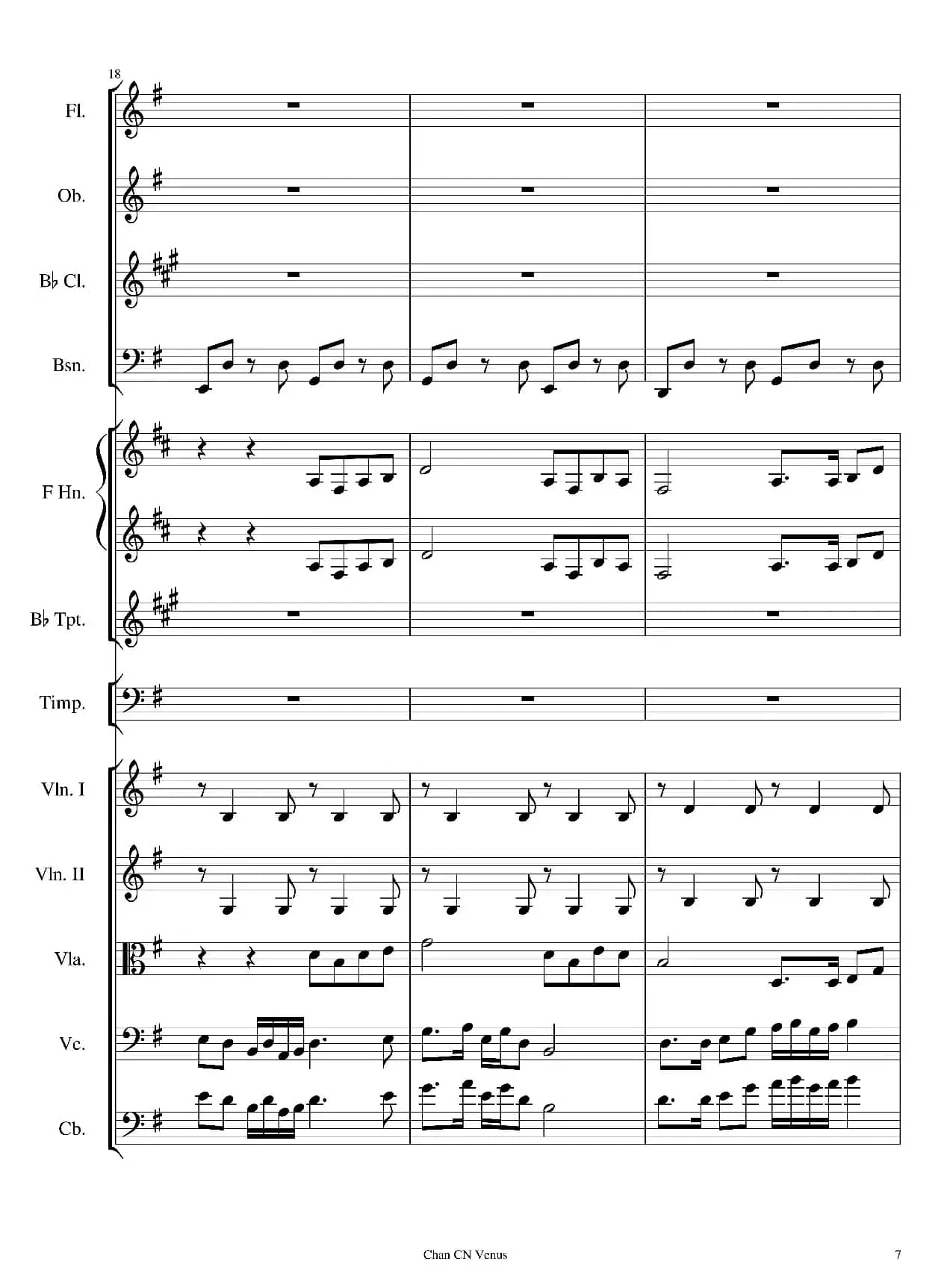 歌劇《紅色採藥隊》序曲總譜