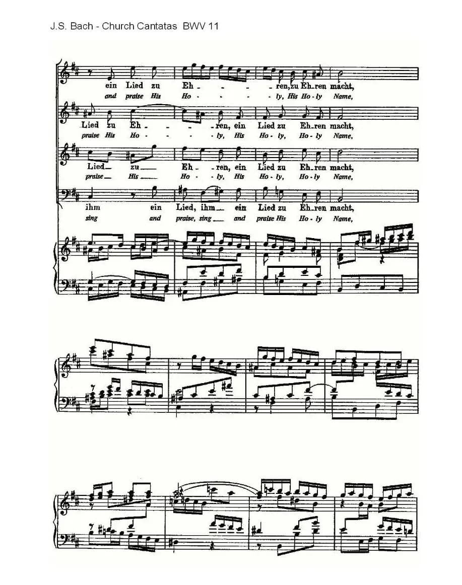 Lobet Gott in Seinen Reicben(颂扬上帝)