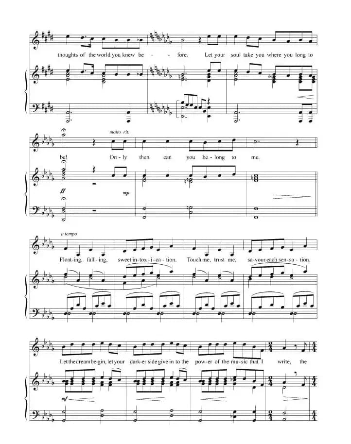 夜之歌（正谱 [美]）