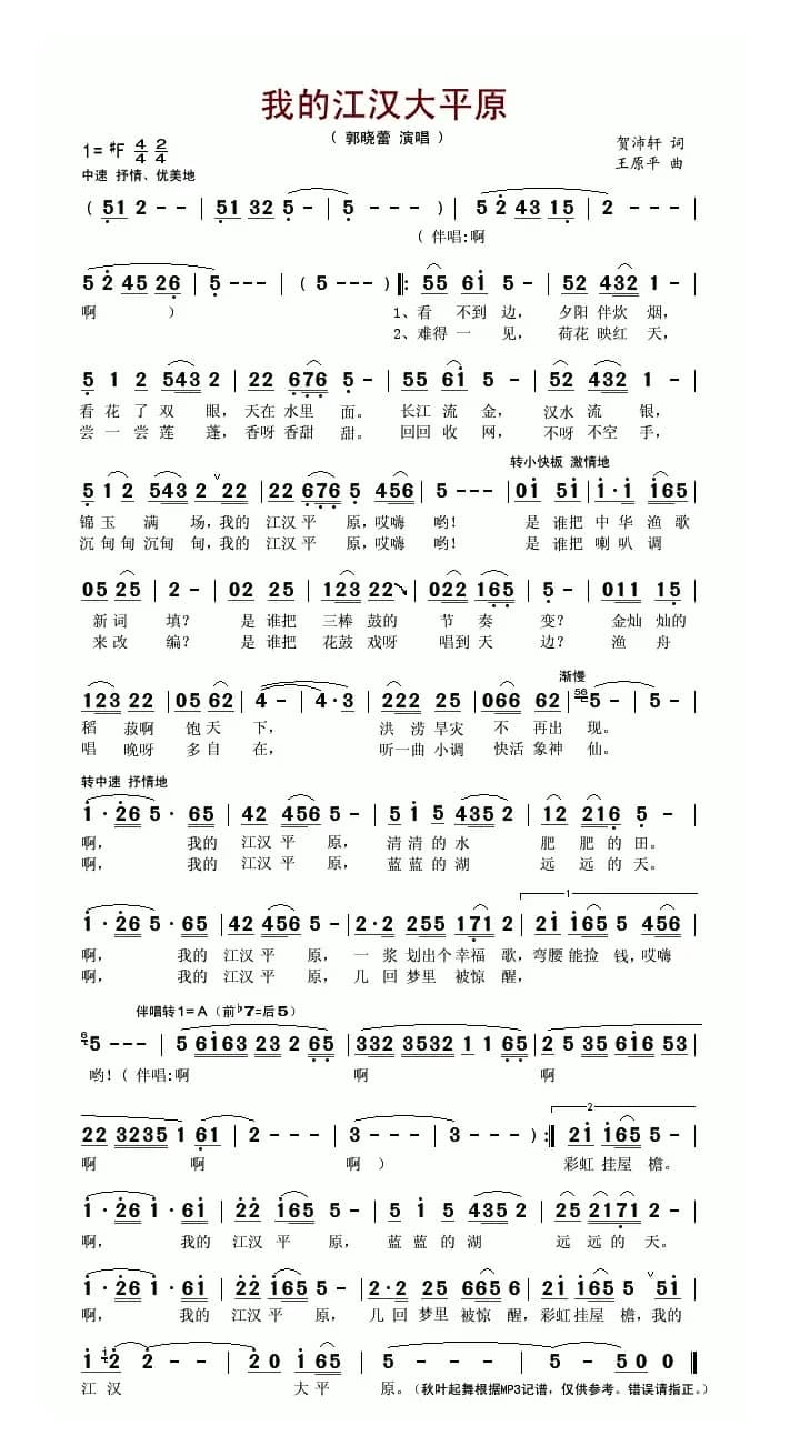 我的江汉大平原