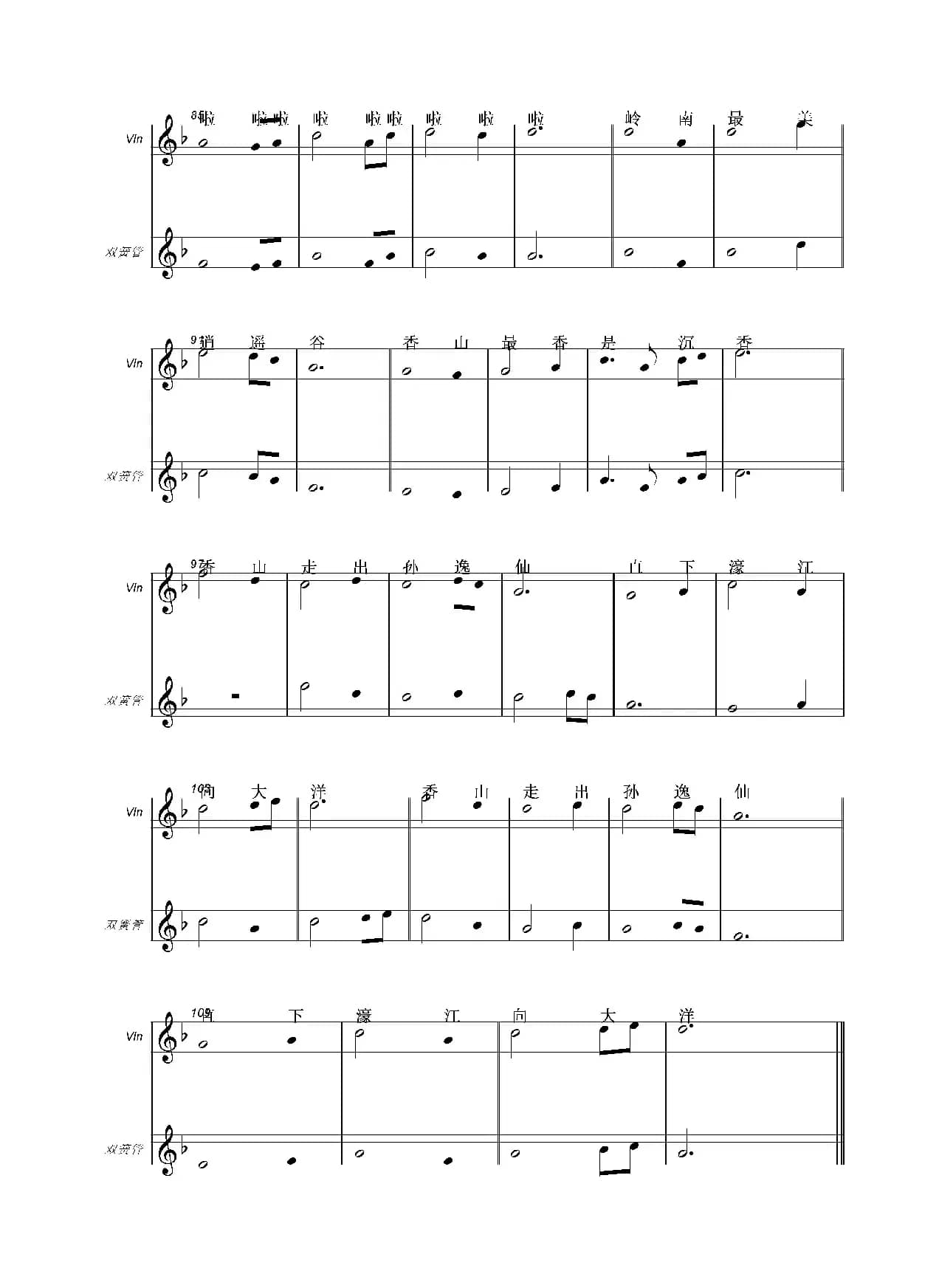 香山香（献给中山市的歌）