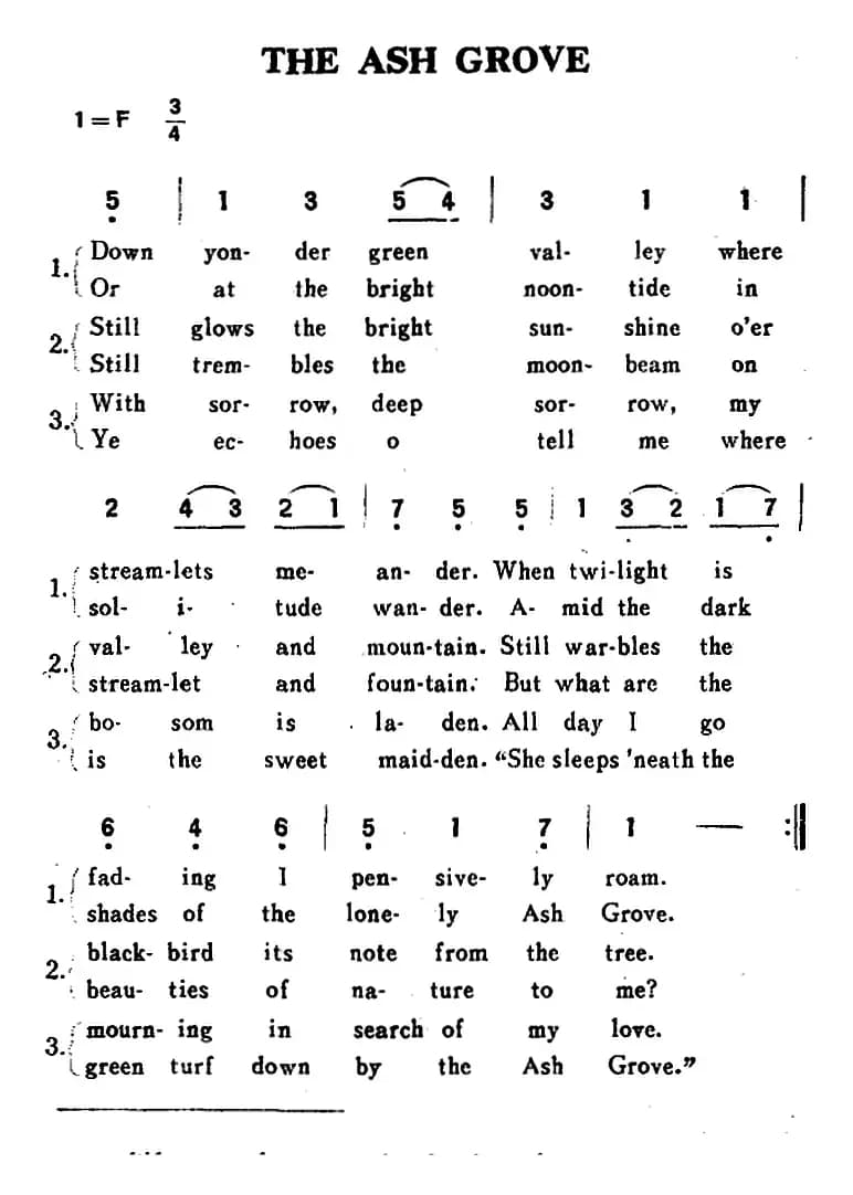 [英]THE ASH GROVE（梣丛）