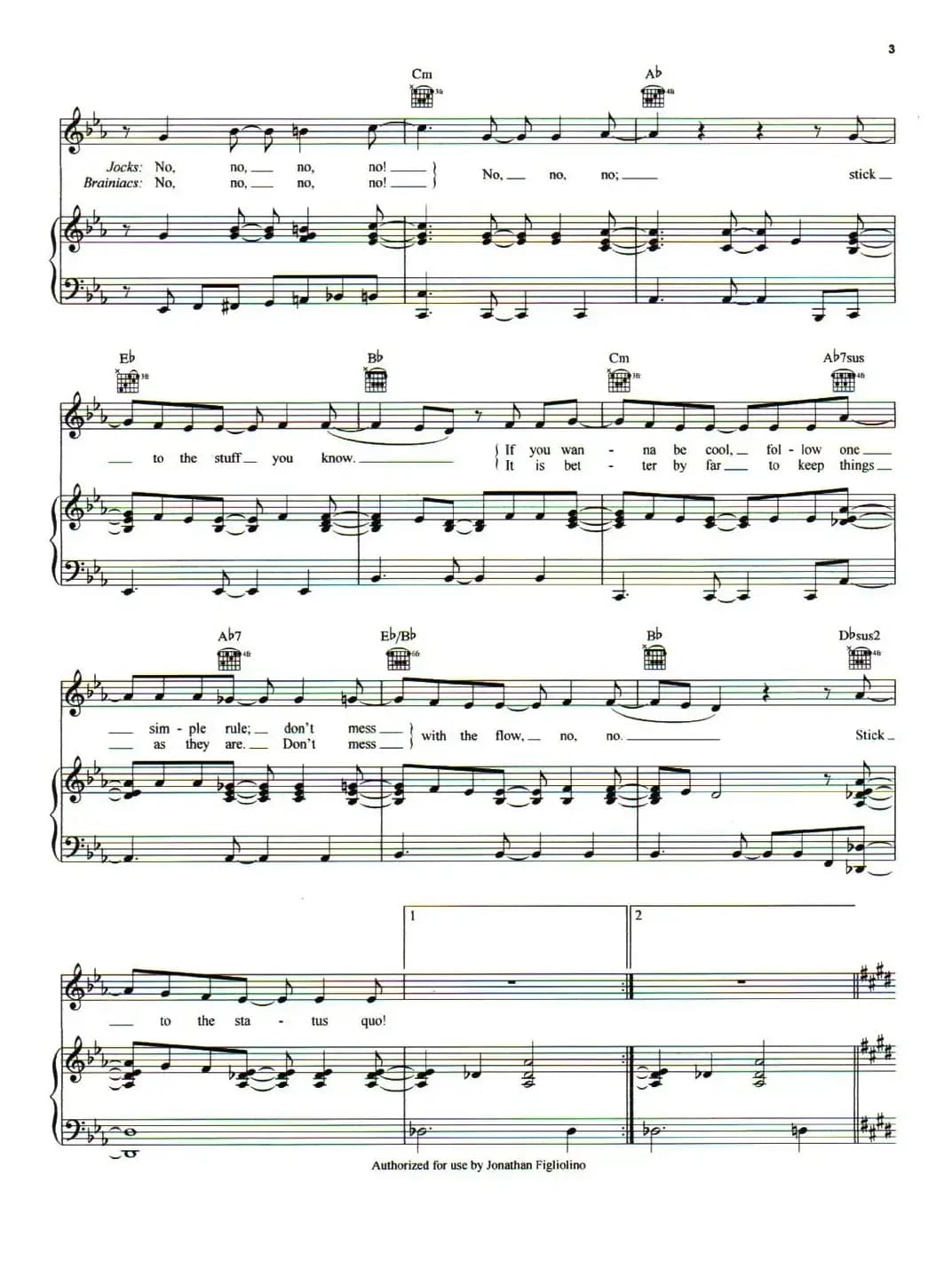 [美]Stick To The Status Quo（安于现状）（正谱）