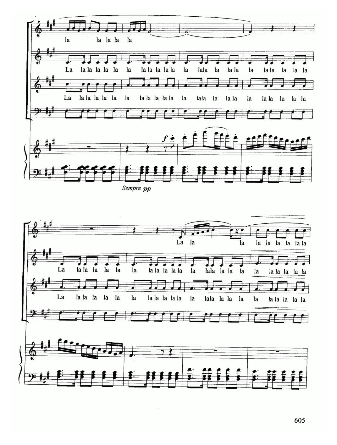 波西米亚人之舞（选自歌剧《卡门》）（混声合唱、正谱）