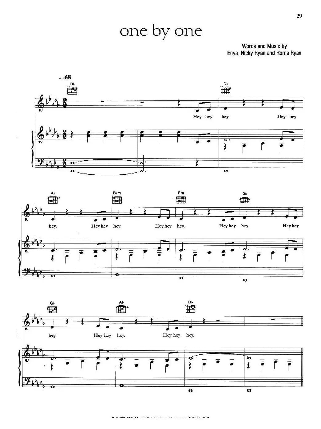 ONE BY ONE (一个又一个)(正谱)