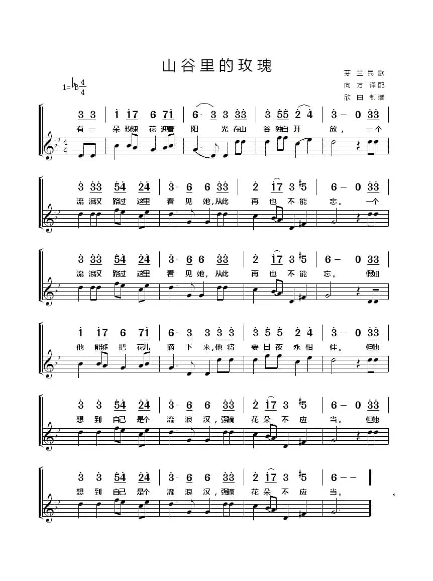 [芬兰] 山谷里的玫瑰