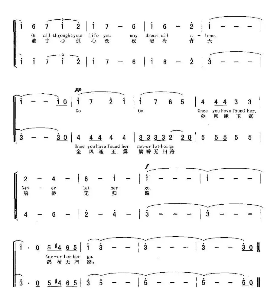 那醉人的夜晚（男女声二重唱 [美]）