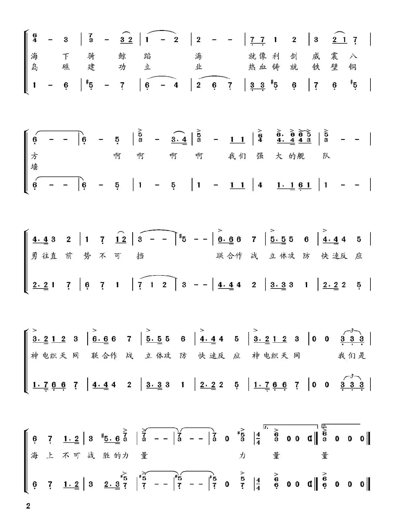 我们是海上不可战胜力量