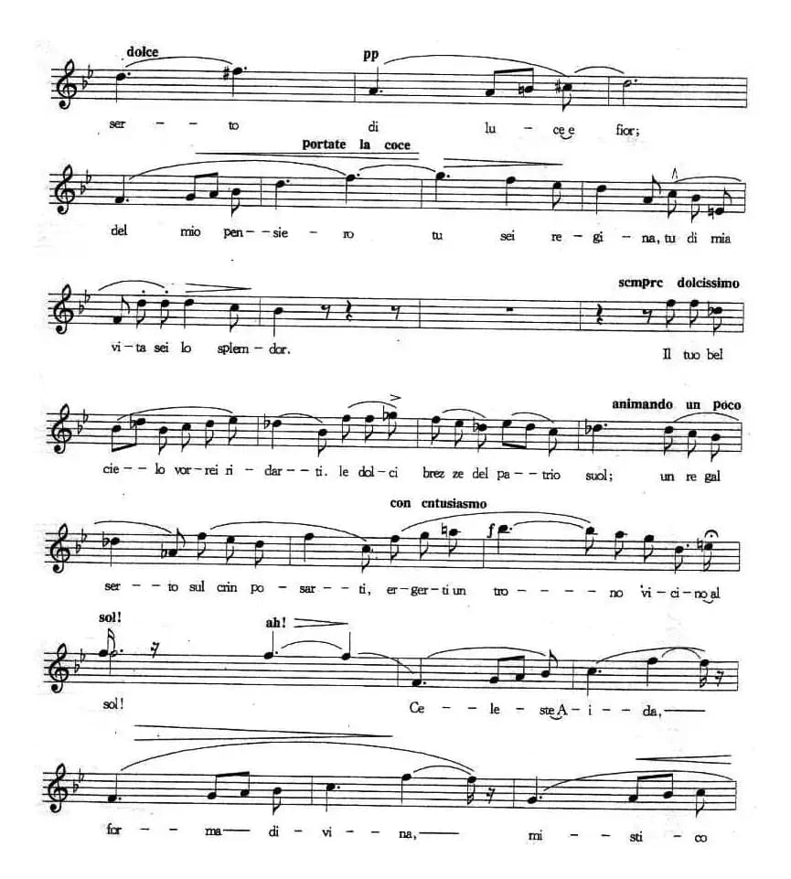 圣洁的阿依达（五线谱 [意]）