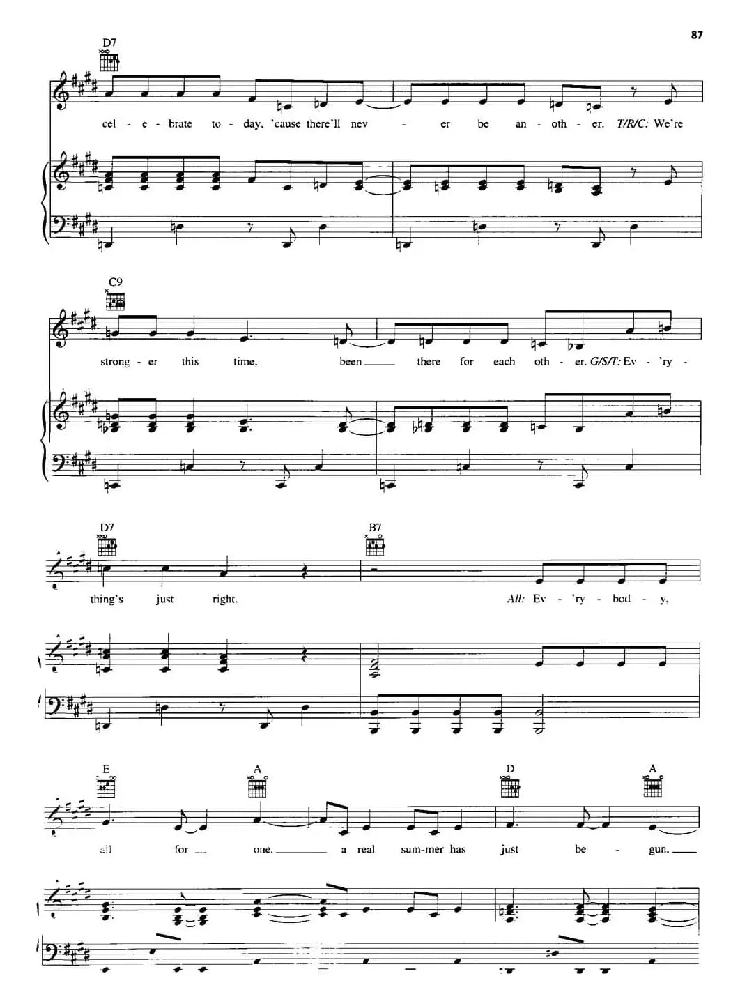 [美]All for one（正谱）