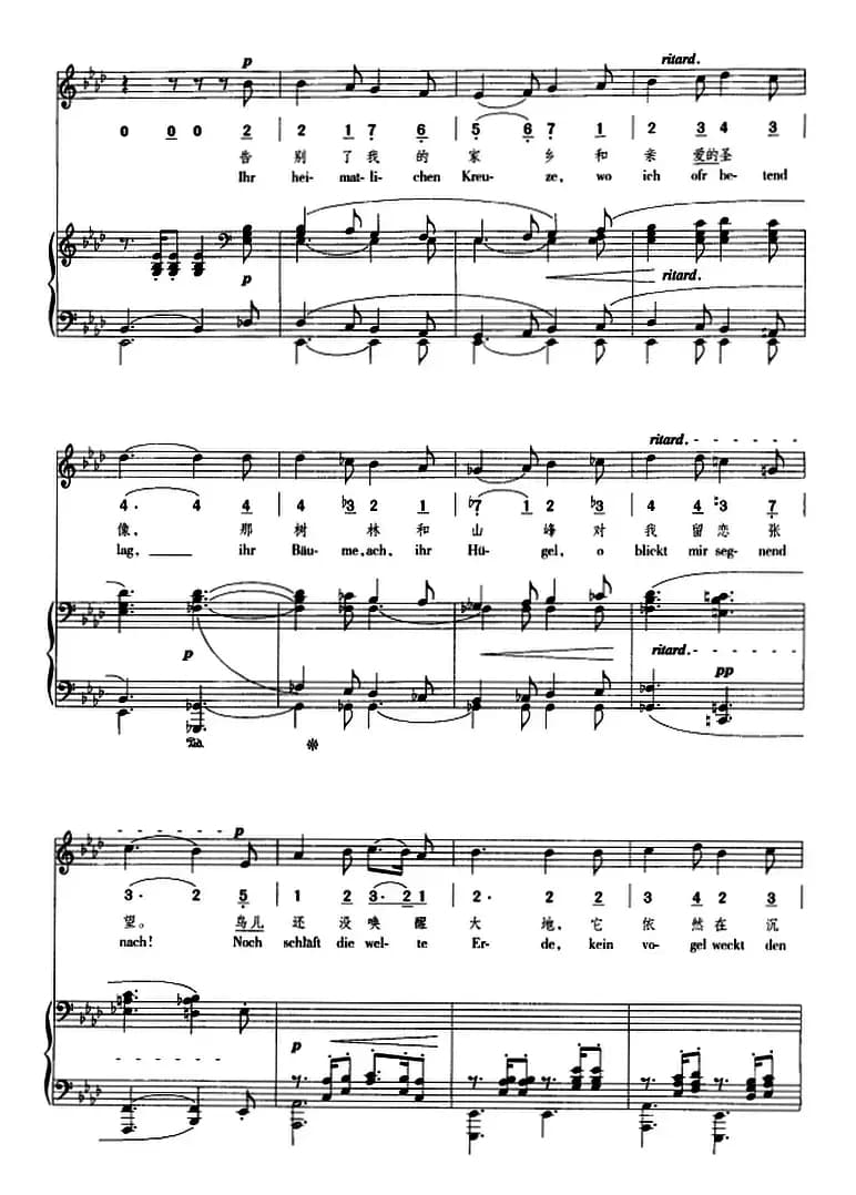 漫游（正谱、线简谱、中外文对照版）