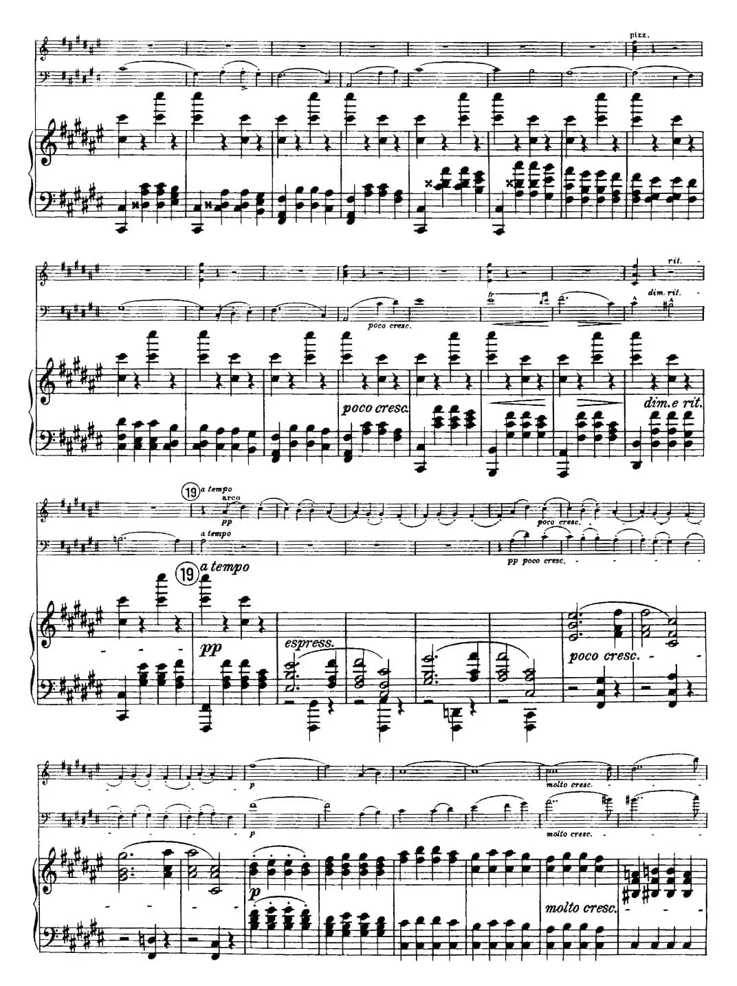 Franck《Piano Trio Op.1 No.1,F-sharp minor》(Ⅲ、小提琴+大提琴+钢琴伴奏)