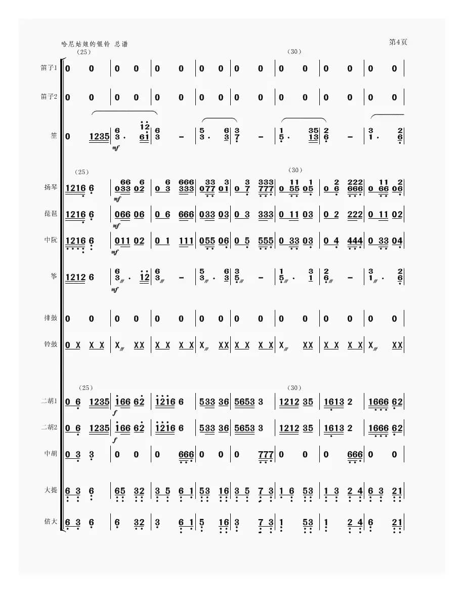 哈尼姑娘的银铃（民乐合奏）