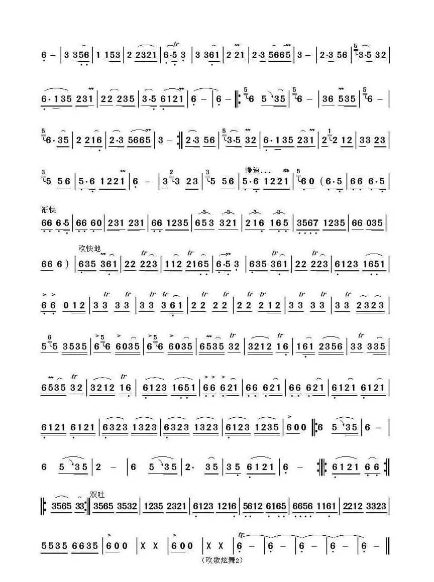 欢歌炫舞（葫芦丝独奏曲）