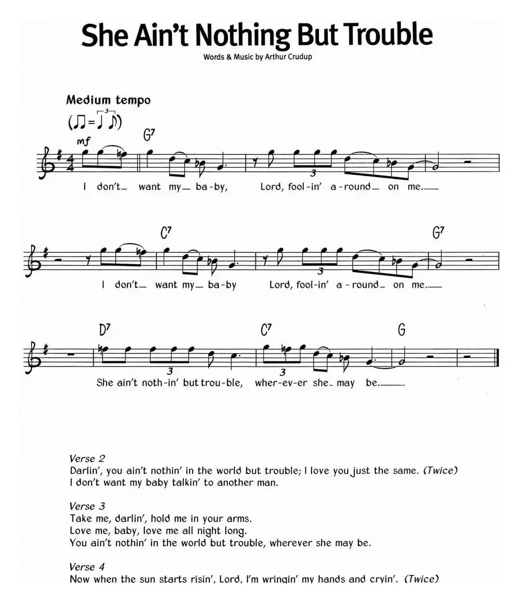 蓝调音乐：She Ain't Nothing But Trouble