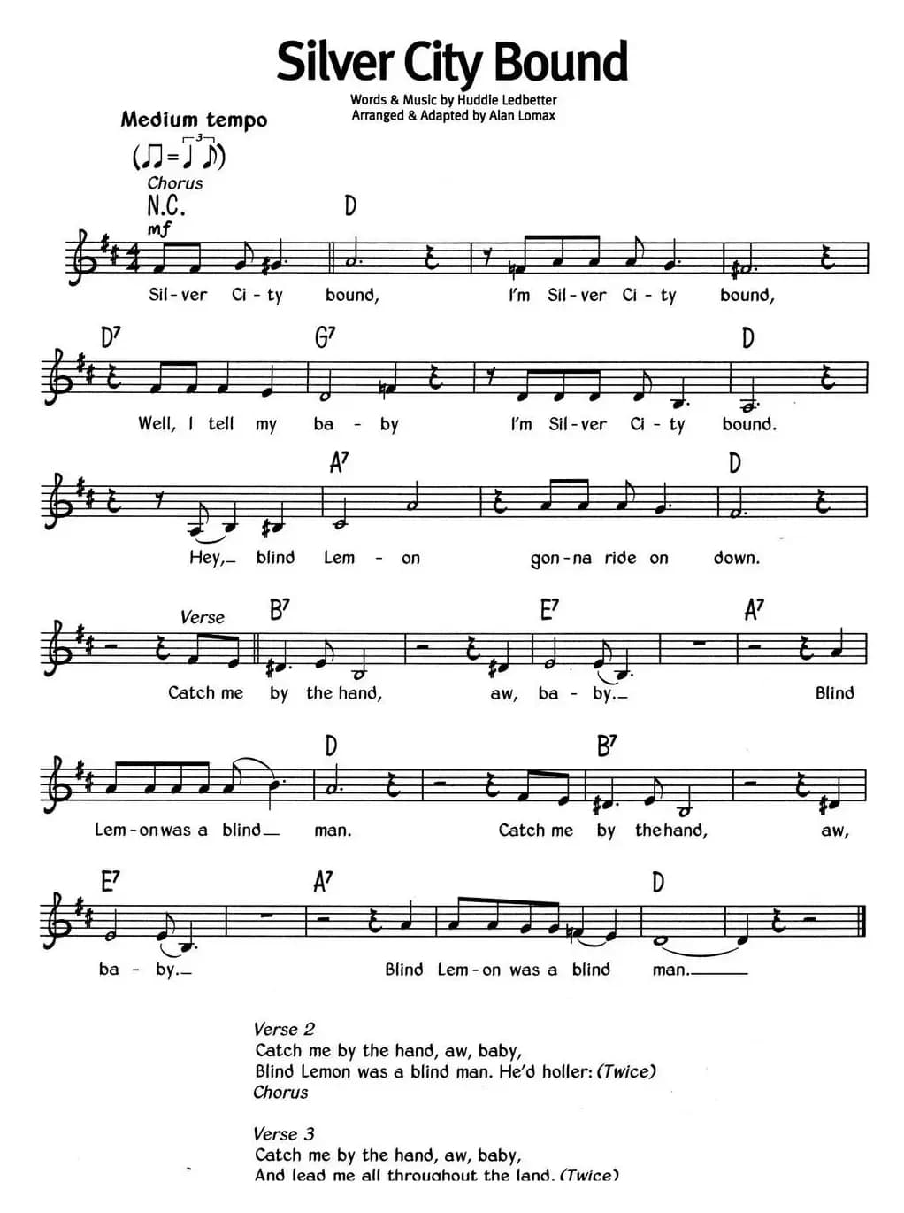 蓝调音乐：Silver City Bound