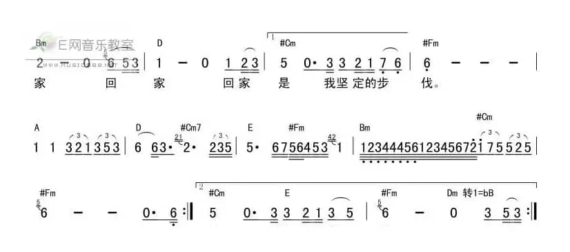 回家（戴有斌词 巫定定曲）