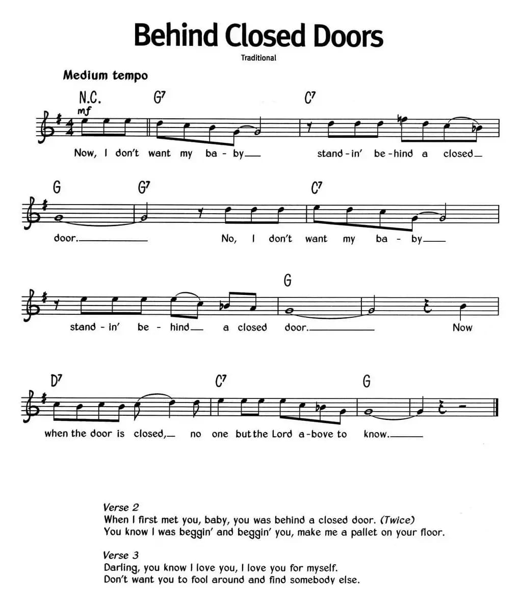 蓝调音乐：Behind Closed Doors