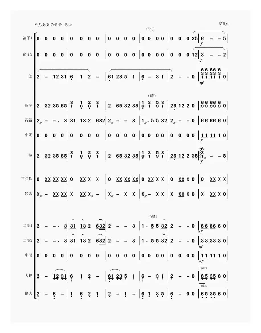 哈尼姑娘的银铃（民乐合奏）