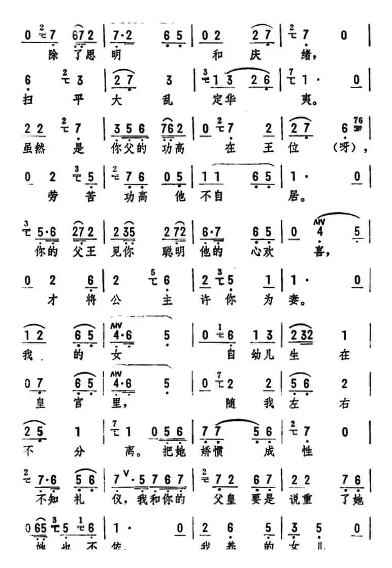 劝一劝驸马爱婿（《打金枝》选段）