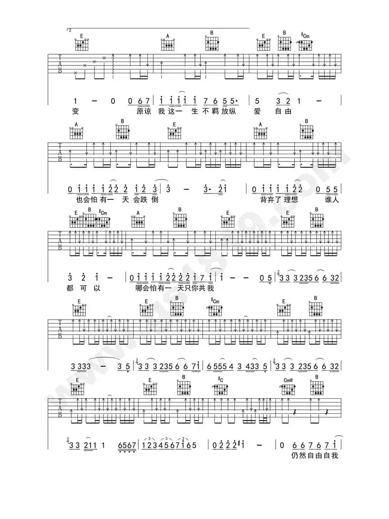 海阔天空 （鬼手乐器双吉他版）
