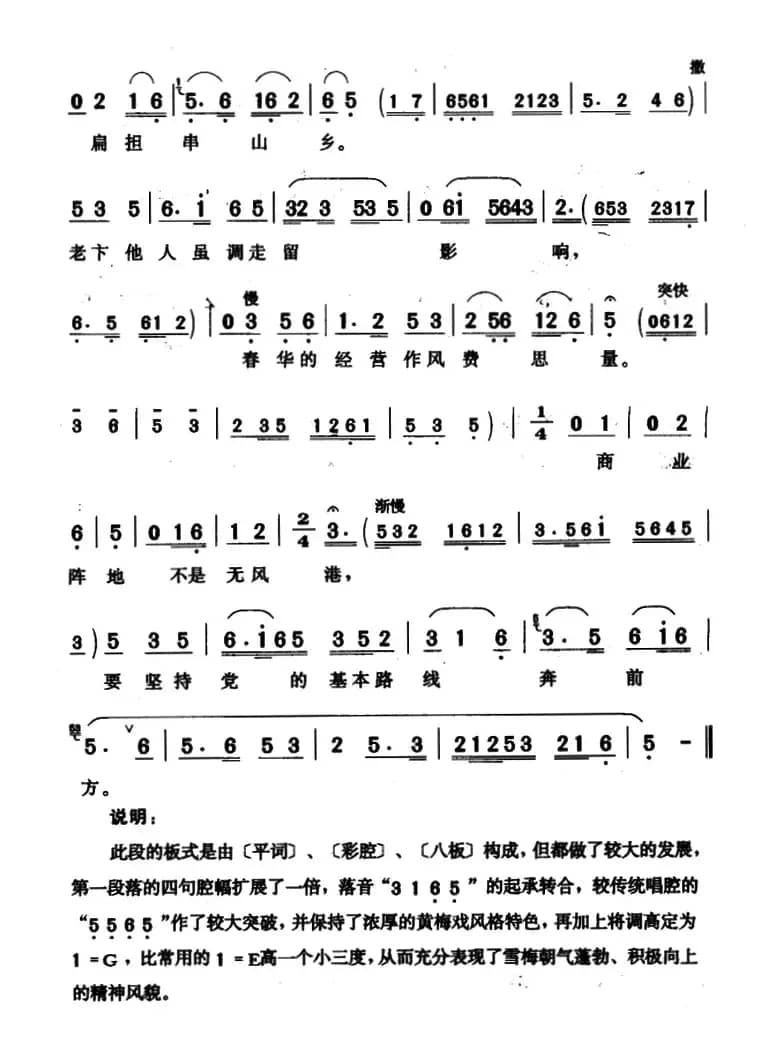 工农情谊挑肩上（《小店春早》雪梅唱段）