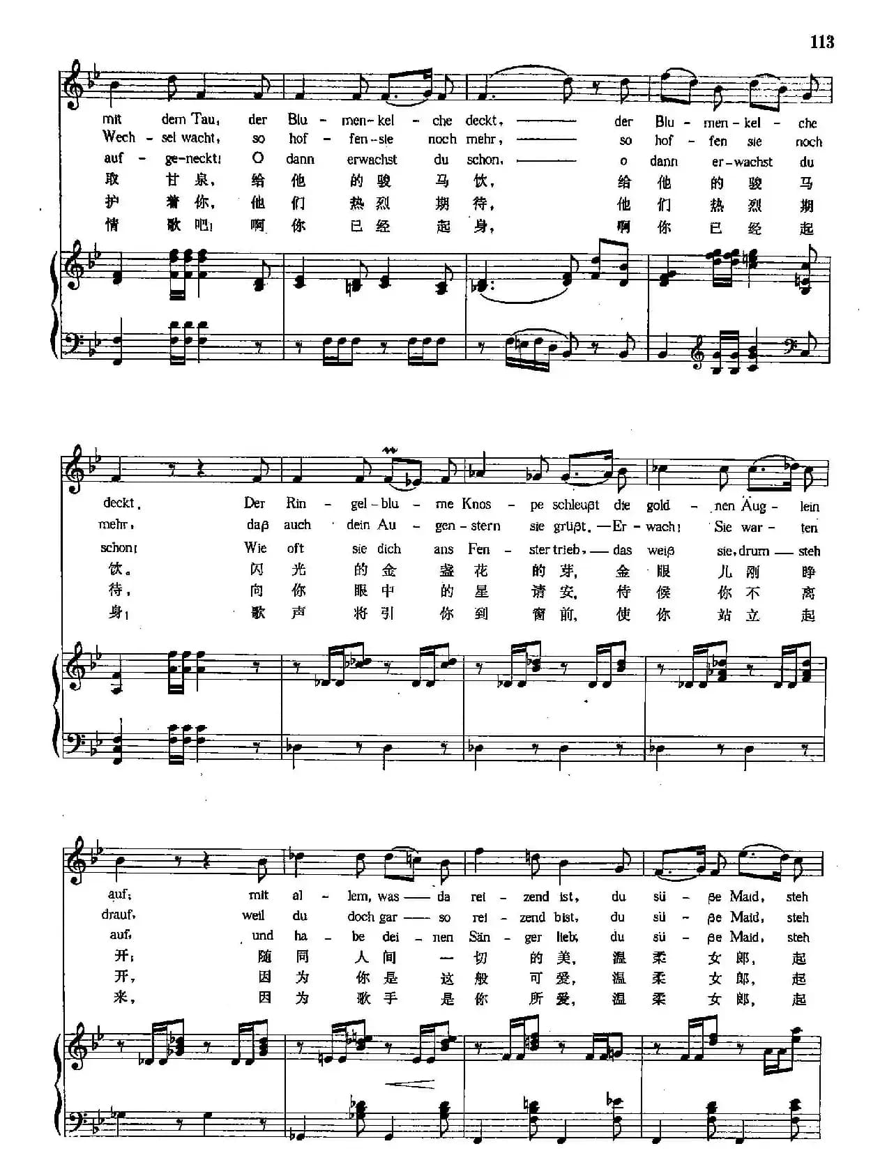 [奥]28小夜曲（听，听，云雀）（正谱）