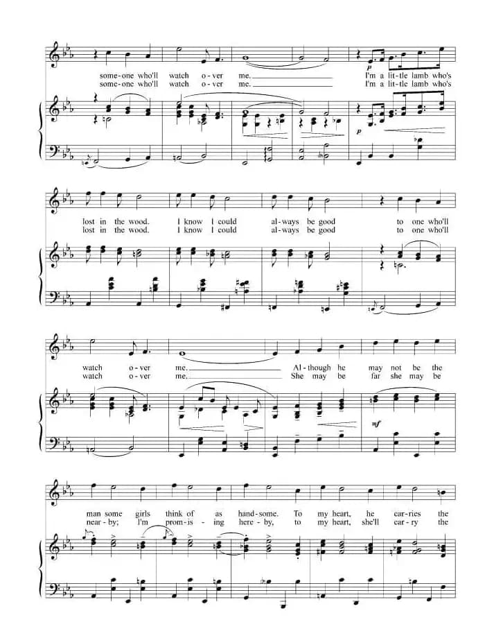 需要有人来照看我（正谱 [美]）