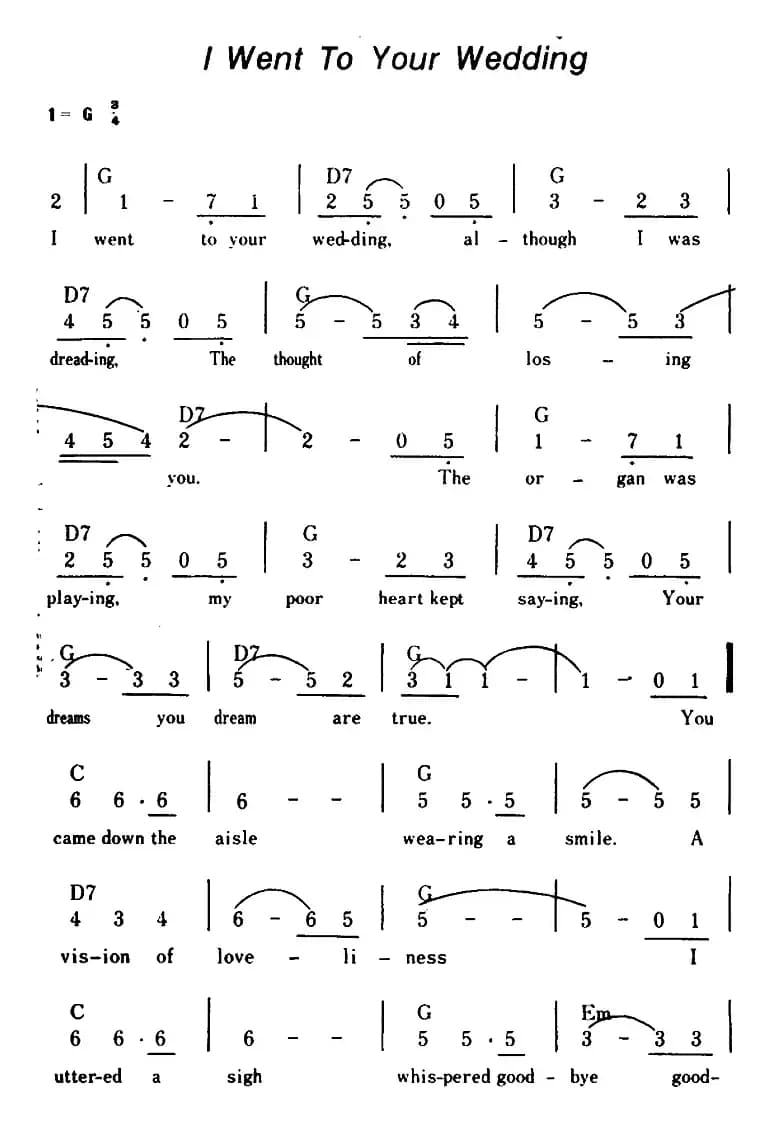 [美]I Went To Your Wedding（我参加你的婚礼）