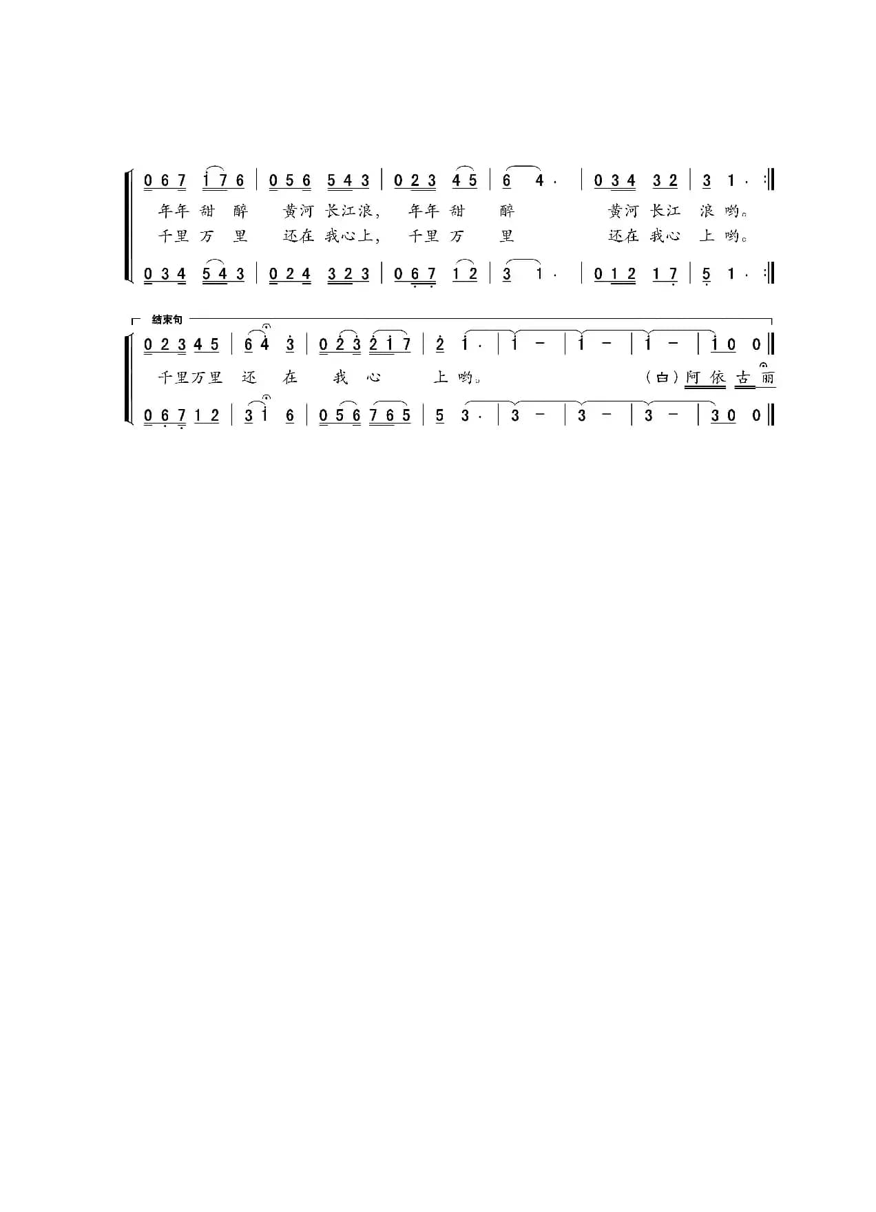 新疆姑娘辫子长（合唱）