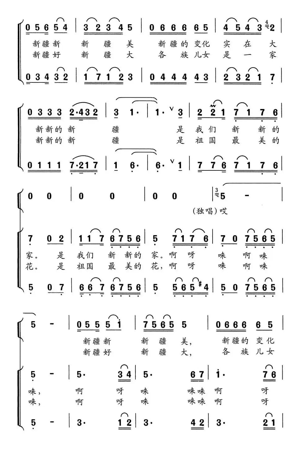 新新的新疆 新新的家