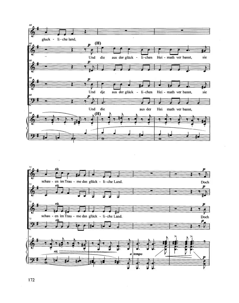 Zigeunerleben（合唱 正谱）