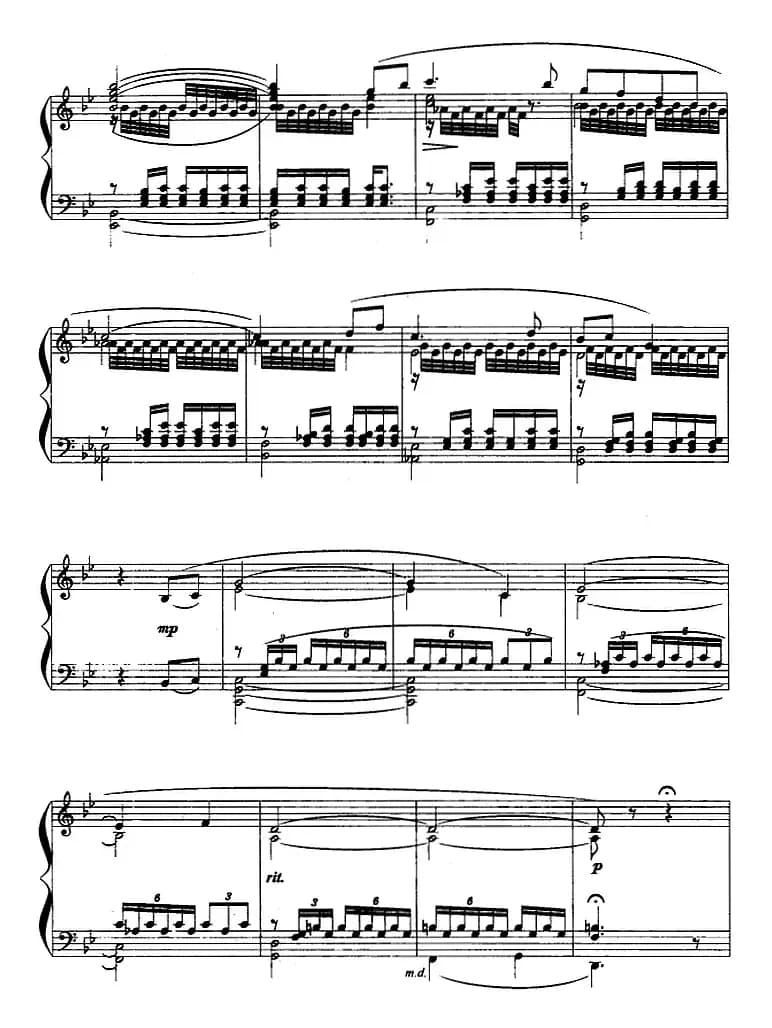 夜空中银河低垂(选自歌剧《屈原》第五幕、正谱)