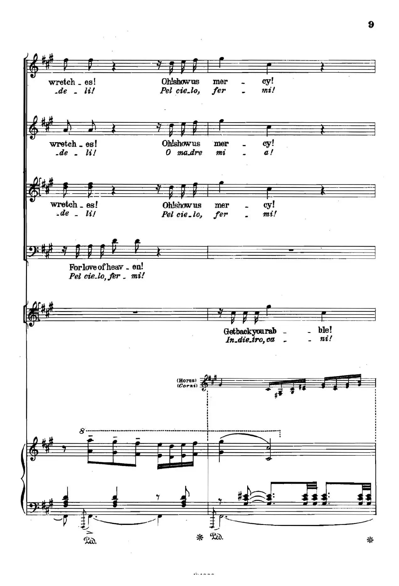 《图兰朵公主》三幕五场歌剧（英意双语）全谱（钢琴伴奏谱 P1——27）