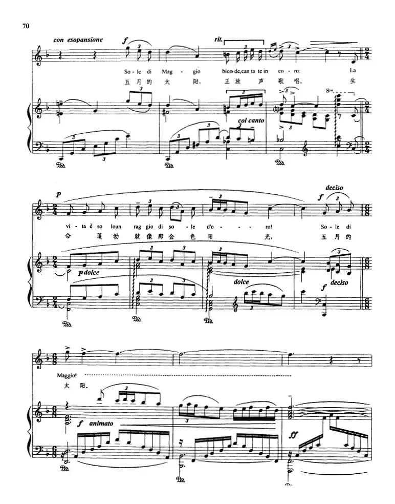 五月情歌 （正谱）