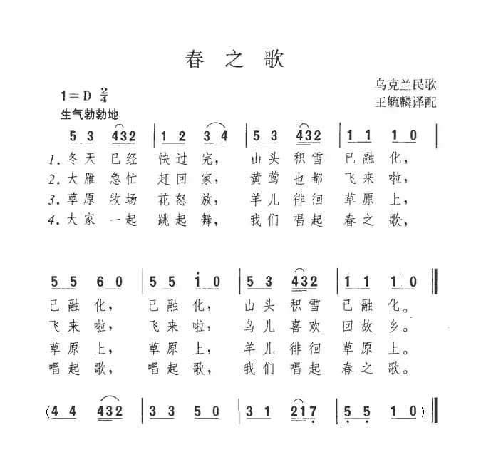 [乌克兰] 春之歌