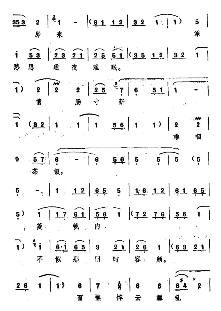 昨夜晚听琴声令人感叹（十二场豫剧《西厢记》选段）