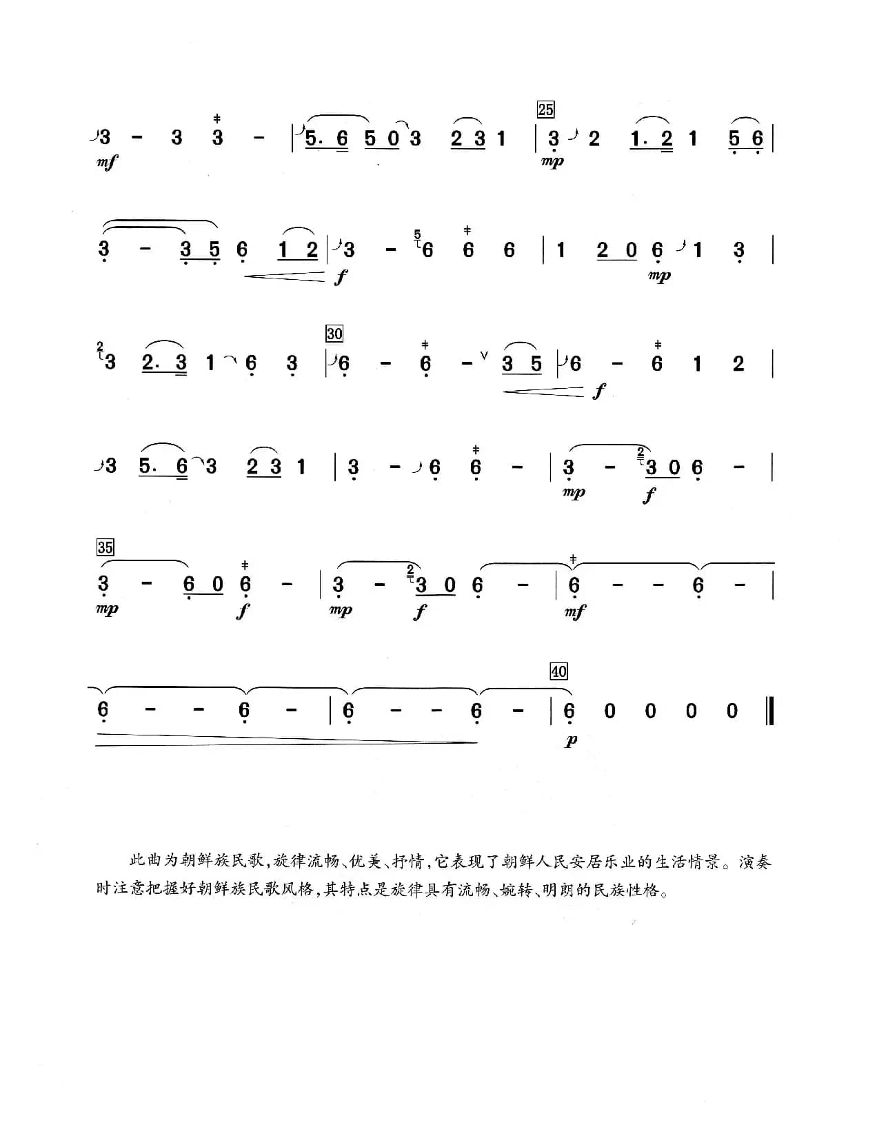 白山阿里郎（葫芦丝演奏提示版）