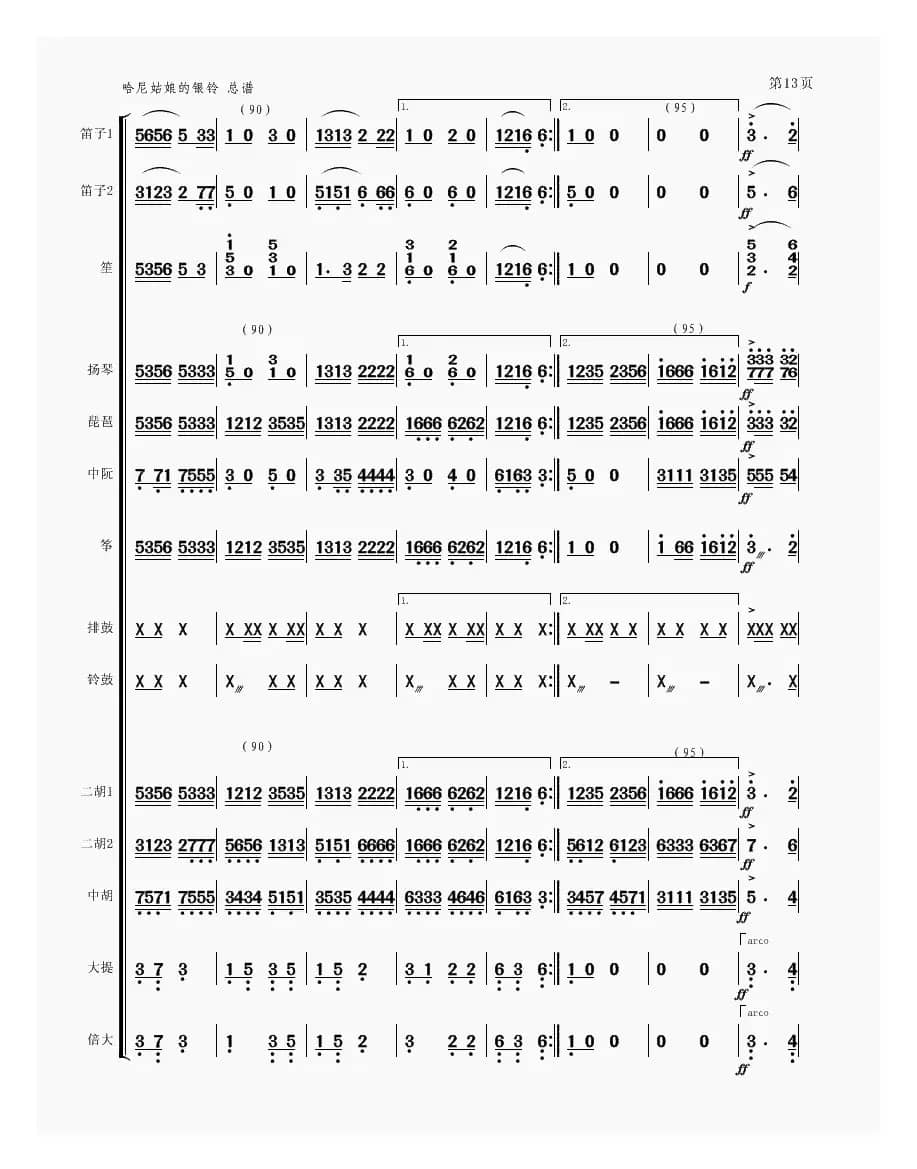 哈尼姑娘的银铃（民乐合奏）