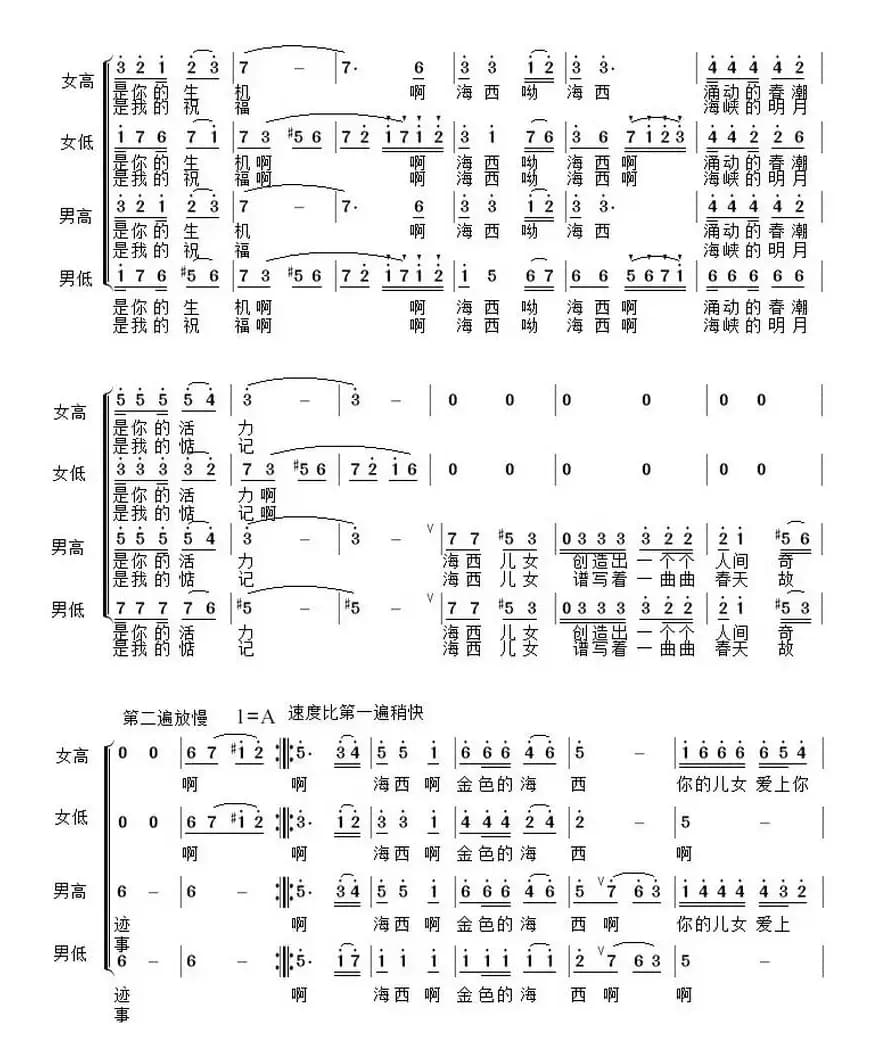 啊，金色的海西