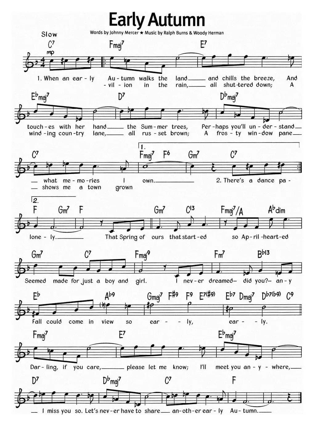 蓝调音乐：Early Autumn