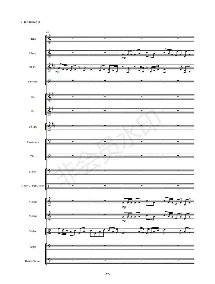 河南民歌组曲（第三乐章）