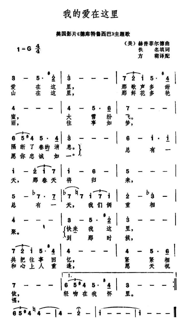 [美]我的爱在这里 