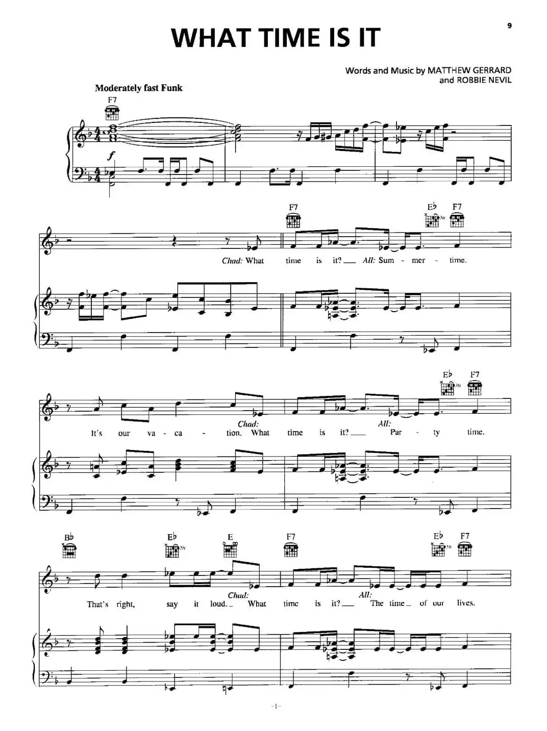 [美] What Time Is In（正谱）