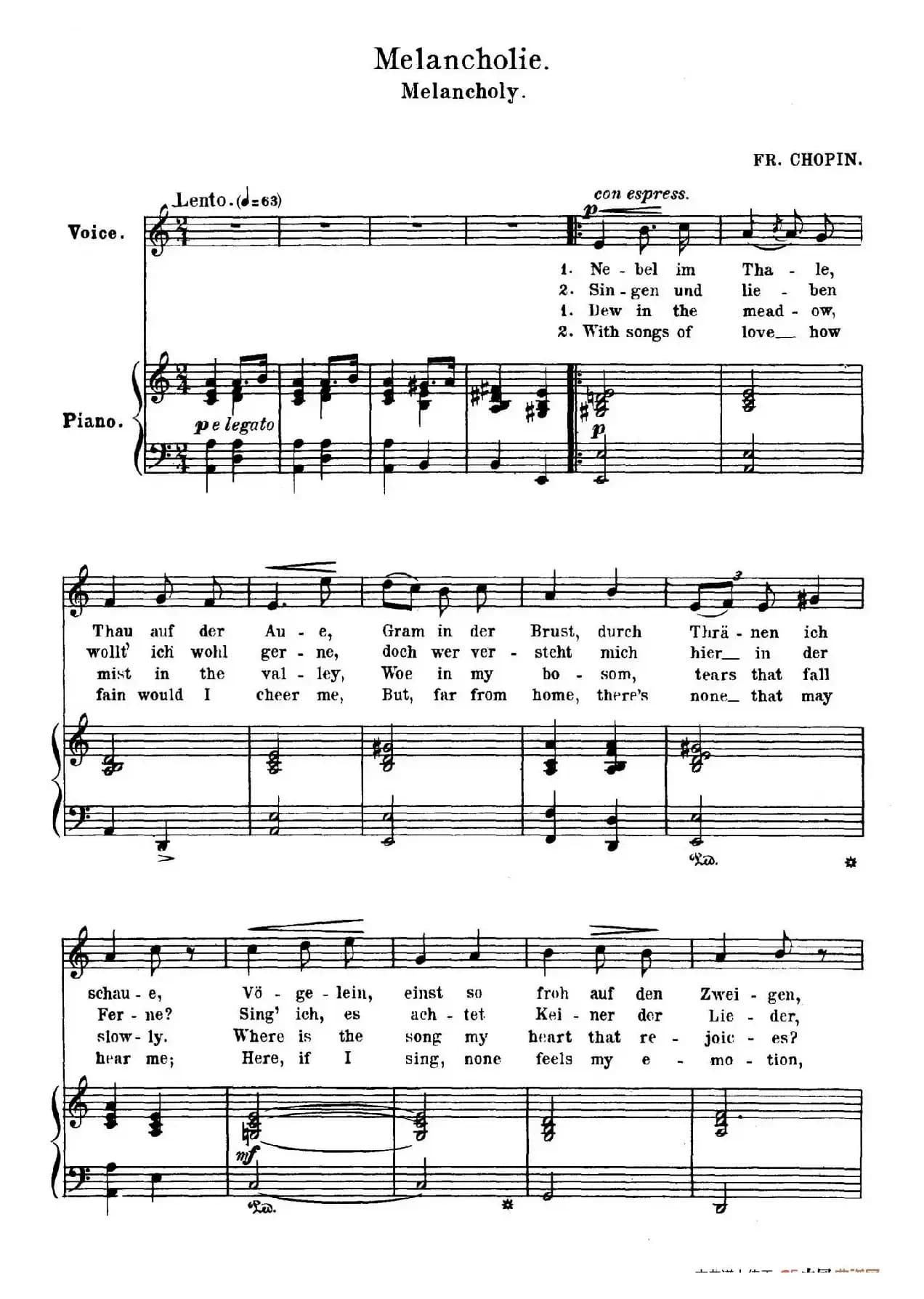 忧郁 Melancholie(正谱)