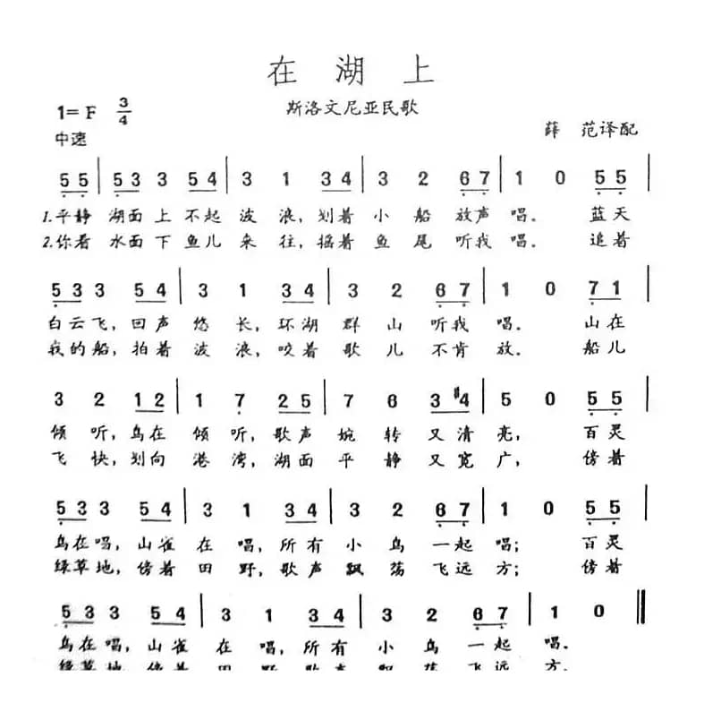 在湖上（斯洛文尼亚）