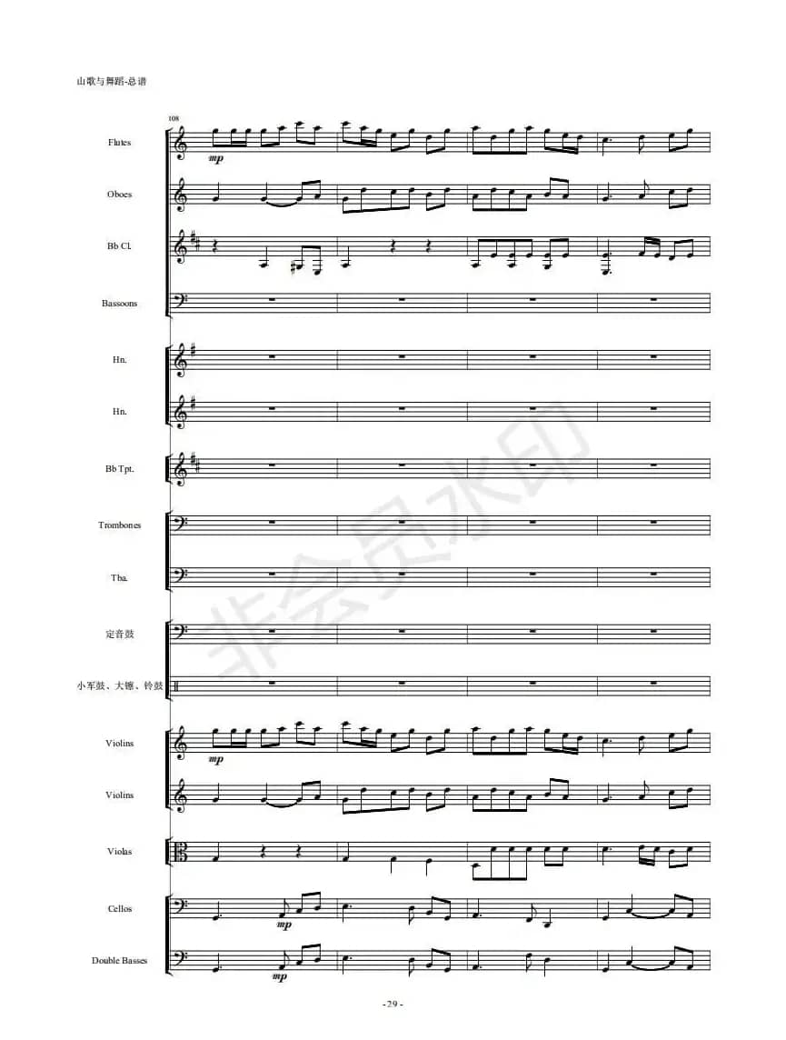 河南民歌组曲（第三乐章）