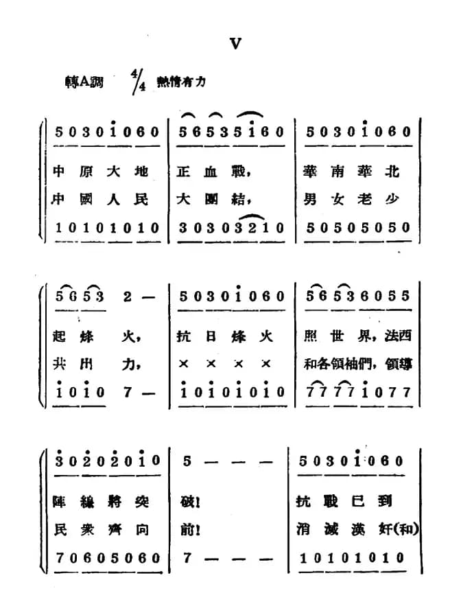 新年大合唱（又名：九一八大合唱）
