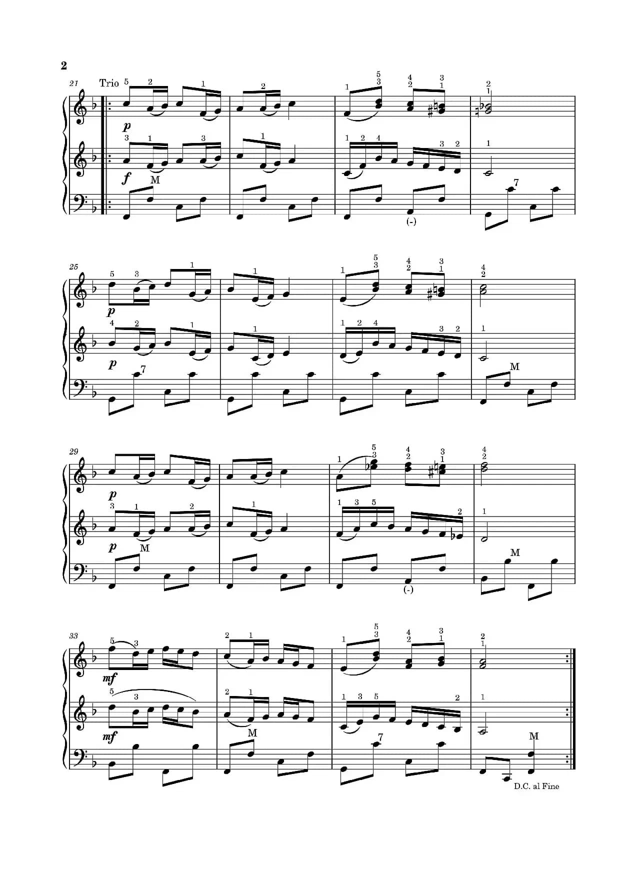 让我们尽情地跳舞（手风琴五线谱高清版）