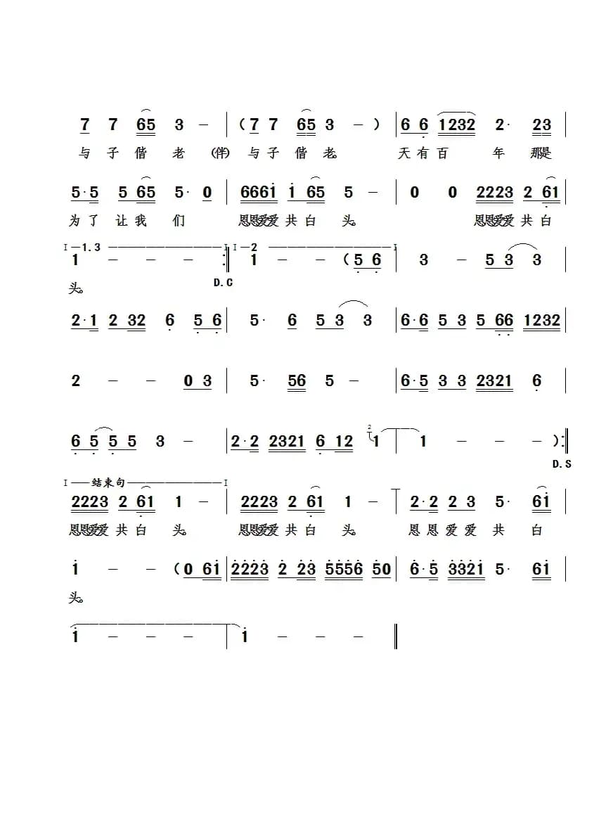 执子之手，与子偕老